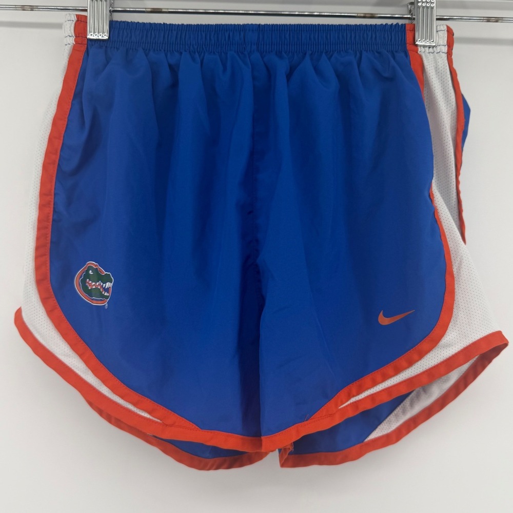 Nike Shorts Womens Small Blue Florida Gators Dri-FIT Running Athletic NCAA Lined